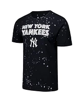 Majestic Men's Black/White New York Yankees Splatter T-Shirt