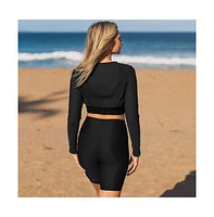 Calypsa Women's Mesh Sleeve Swim Cover Up