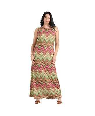 June + Vie Plus Tank Top Maxi Dress