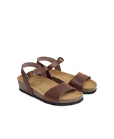 Low Wedge Ankle Strap Sandal
