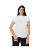 June + Vie Plus Ribbed Crewneck Top