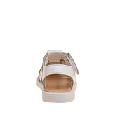 Laura Ashley Toddler Girls Flower Detail Closed Toe Sandals