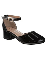Laura Ashley Little and Big Girls Low Heeled Dress Shoe