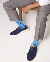 MeMoi Men's Whales Rayon Crew Socks
