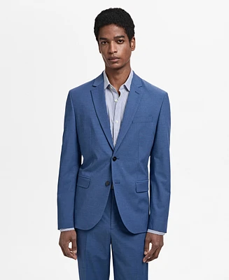 Mango Men's Stretch Fabric Super Slim-Fit Suit Blazer