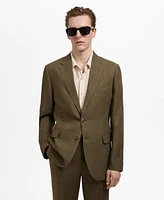 Mango Men's Linen Slim-Fit Amalfi Suit Blazer