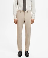 Mango Men's Stretch Fabric Super Slim-Fit Suit Pants