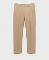 Mango Men's Linen Slim-Fit Suit Pants