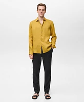 Mango Men's Regular-Fit Linen Shirt