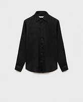 Mango Men's Linen Regular-Fit Shirt