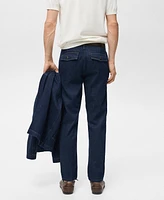 Mango Men's Regular-Fit Dark-Wash Jeans