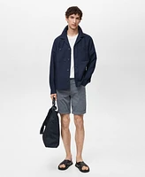 Mango Men's Slim-Fit Cotton Bermuda Shorts