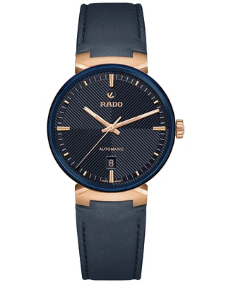 Rado Unisex Swiss Automatic Florence Blue Leather Strap Watch 39mm