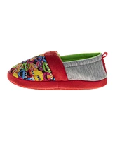 Sesame Street Toddler Girls and Boys All Your Friends Dual Sizes Slippers