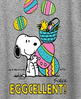Hybrid Apparel Plus Peanuts Easter Eggcellent Graphic Crew Neck T-Shirt