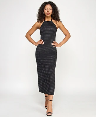 Katia Rae Juniors' Rhinestone Midi Dress