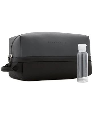 Perry Ellis Portfolio Men's Gray Nylon Travel Case