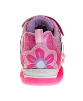 Disney Toddler Girls Light Up Hook and Loop Sneakers