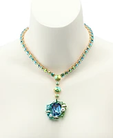 Betsey Johnson Mermaid Jewels Seaweed Stone Gem Tennis Necklace