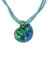 Betsey Johnson Mermaid Jewels Shell Pendant Rope Necklace