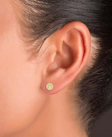 Cubic Zirconia Circle Cluster Disc Stud Earrings Sterling Silver