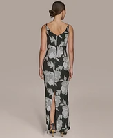 Donna Karan New York Women's Sequined Sleeveless Gown
