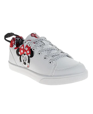 Disney Little and Big Girls Minnie Mouse Lace Up Sneakers