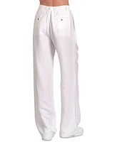 Elan Women's Pleat-Front Wide-Leg Pants