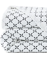 Lands' End Embroidered Diamond Double Voile Quilt