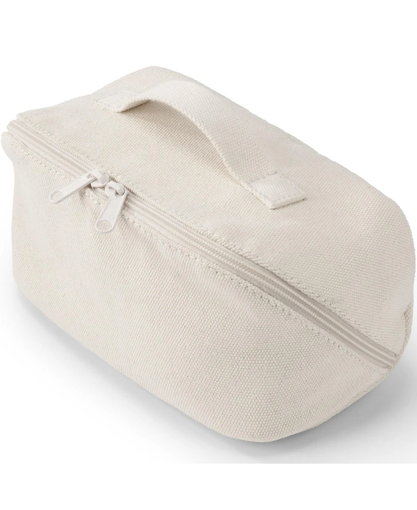 Lands' End Canvas Open Wide Cosmetic Bag