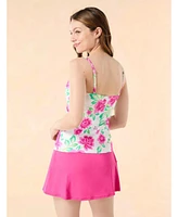 Beach House Women's Lola Wrap Underwire Tankini Top