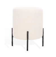 Jessa Round Boucle Ottoman