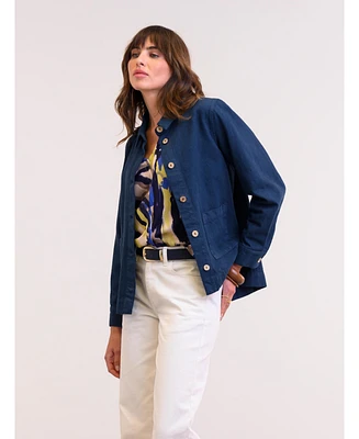 Celtic & Co. Women's Cotton Twill Pleat Back Utility Jacket