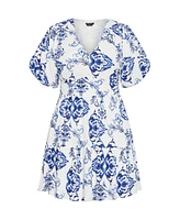 City Chic Plus Winslow Print Dress