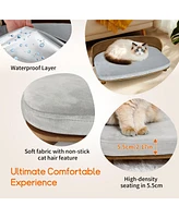 Bingopaw Wooden Bed Stool For Dogs&Cats With Pad