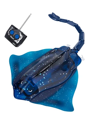 Remote Control Simulation Swimming Manta Ray Toy with Led Lights - Pool and Bath for Kids