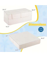 Modular Kids Sofa Children's Couch/High Chair with Armrests Washable Cover