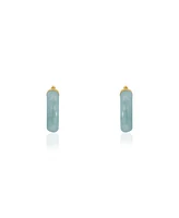 The Lovery Jade Hoop Earrings millimeters