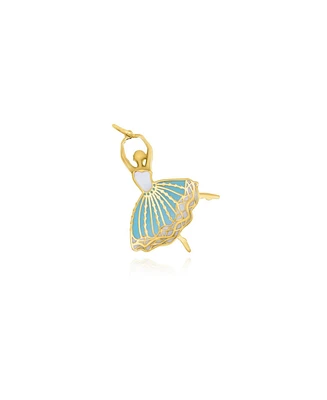 The Lovery Enamel Ballerina Charm 14K Gold