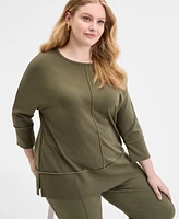Jones New York Plus Serenity Dolman-Sleeve Tunic