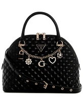 Guess Everlee Quilted Dome Satchel Bag