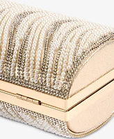 I.n.c. International Concepts Randdi Wavy Imitation Pearl Clutch, Exclusively at Macy's