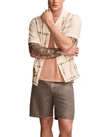 Lucky Brand Embroidered Camp Shirt Graphic T Shirt Five Pocket Shorts