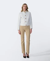 Furniq Uk Women's Cropped Leather Jacket, Created for Macy's