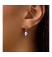 Ana Luisa - Gold Drop Earrings - Lainey Marble Blue