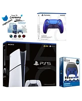 Sony PlayStation 5 Slim Digital with Extra Cosmic Red Controller, Pro Gamer Starter Kit and MightySkins Decal Voucher