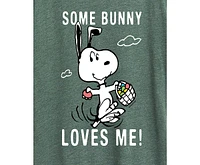 Hybrid Apparel Plus Peanuts Some Bunny Loves Me Easter Graphic T-Shirt