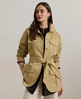 Lauren Ralph Women's Double-Faced Stretch Cotton Field Jacket
