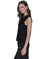 Karl Lagerfeld Paris Women's Scalloped-Trim Sweater