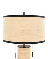 Lumisource 29" Rattan Cylinder Table Lamp